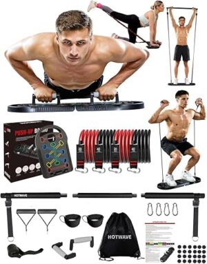 HOTWAVE Push Up Board Fitness, Portable Foldable