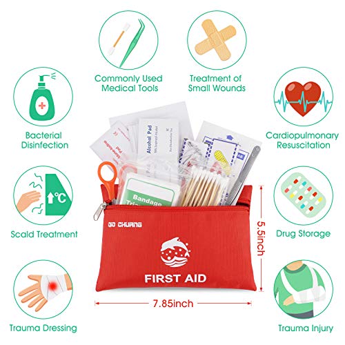 QIO CHUANG Small Travel First Aid Kit - 87 Piece - Image 4