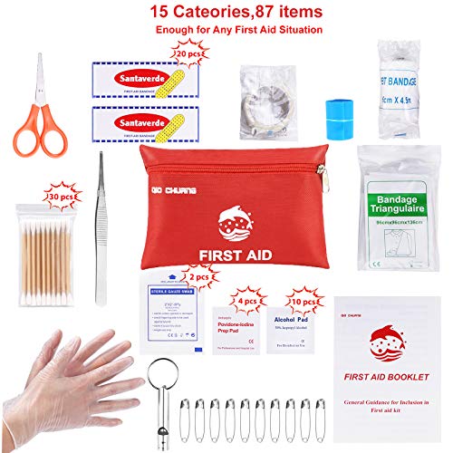 QIO CHUANG Small Travel First Aid Kit - 87 Piece - Image 2