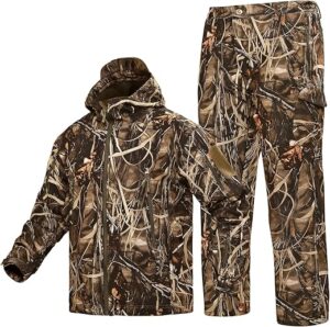 YEVHEV Quiet Hunting Camouflage Hoodie Jacket Pants