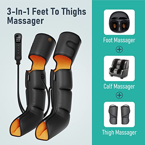 QUINEAR Leg Massager With Heat And Compression Therapy - Image 2