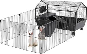 Yaheetech Rabbit Cage With Playpen And Accessories