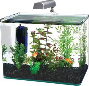 Penn-Plax Radius Desktop Nano Aquarium Kit – 10 Gallon