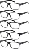 NORPERWIS Reading Glasses 5 Pairs Spring Hinge (2.50)