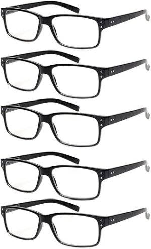 NORPERWIS Reading Glasses 5 Pairs Spring Hinge (2.50)