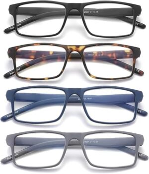 JAWSOCK Reading Glasses Blue Light Blocking Set (1.5x)