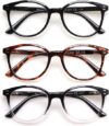 SIGVAN Reading Glasses Spring Hinge 3 Pack