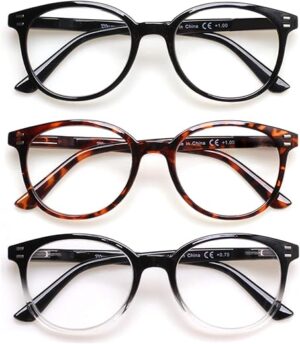 SIGVAN Reading Glasses Spring Hinge 3 Pack
