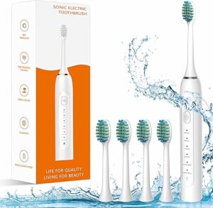 IYGLKD Rechargeable Sonic Electric Toothbrush, 6 Modes