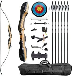 PANDARUS Recurve Bow 62″ Right Handed for Training