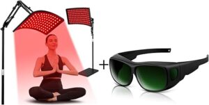 Viconor Red Light Therapy Lamp With Goggles