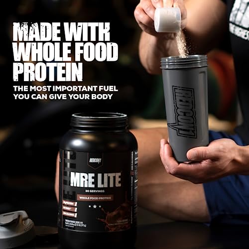 REDCON1 MRE Lite Whole Food Protein Powder, Fudge Brownie - Image 4