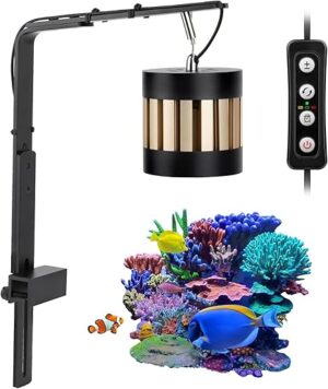 hygger Reef LED Aquarium Light, 50W, Adjustable Brightness