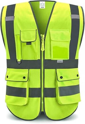 XIAKE Reflective Safety Vest With Pockets