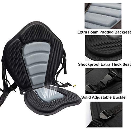 RELIANCER Kayak Deluxe Padded Canoe Seat With Bag - Image 3