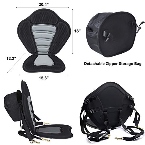RELIANCER Kayak Deluxe Padded Canoe Seat With Bag - Image 4