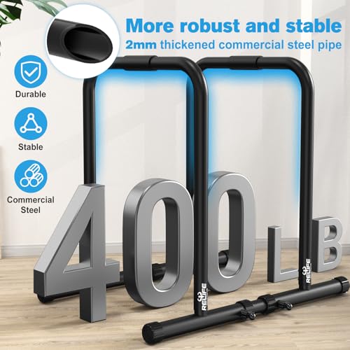 RELIFE REBUILD YOUR LIFE Dip Station Heavy Duty Fitness Stand - Image 4