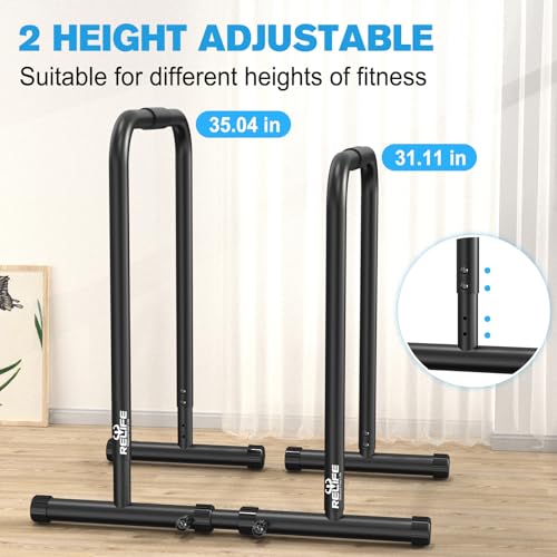 RELIFE REBUILD YOUR LIFE Dip Station Heavy Duty Fitness Stand - Image 5