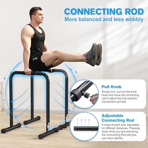 RELIFE REBUILD YOUR LIFE Dip Station Heavy Duty Fitness Stand - Image 2