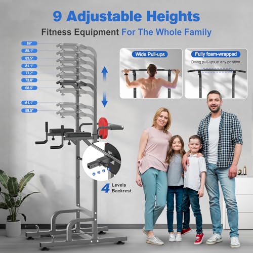 RELIFE REBUILD YOUR LIFE Power Tower Pull Up Bar Station - Image 5