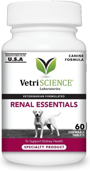 VETRISCIENCE Renal Essentials Kidney Supplement for Dogs
