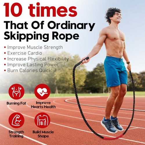 RENRANRING Weighted Jump Rope For Fitness Exercise - Image 5