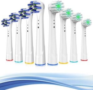 TINGOX Replacement Toothbrush Heads, 8 Pack Precision Clean