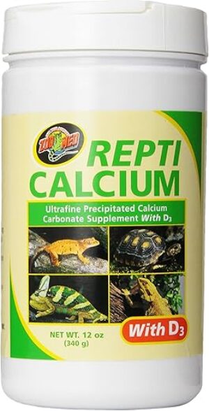 Zoo Med Reptile Calcium With Vitamin D3, 12-Ounce