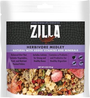 Zilla Reptile Herbivore Medley Diet, 4 oz