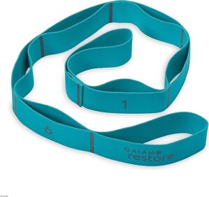Gaiam Resistance Band Stretching Strap – Medium Loops