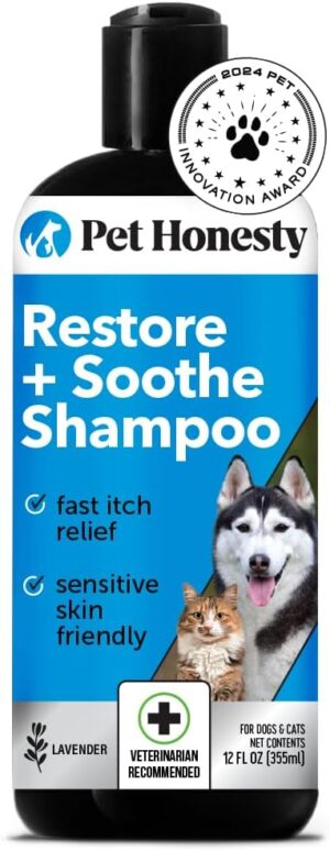 Pet Honesty Restore + Soothe Shampoo For Dogs & Cats