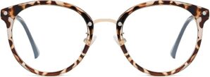 SOJOS Retro Round Blue Light Reading Glasses SJ9001