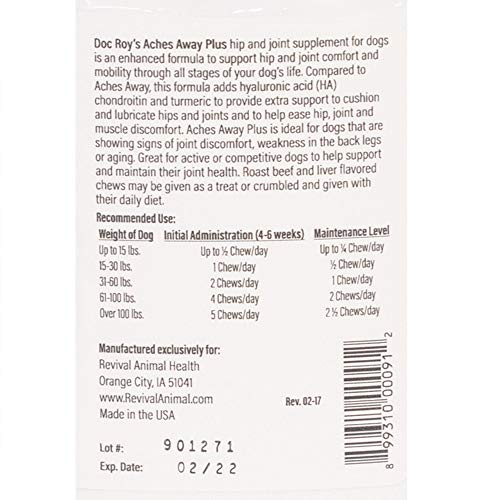 Revival Animal Health Aches Away Plus Hip & Joint Support Chews - Image 2