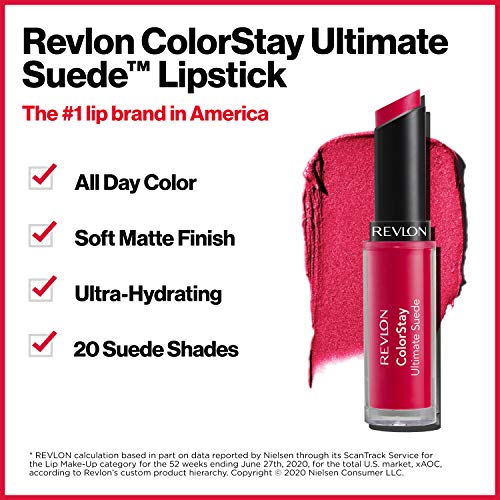 REVLON ColorStay Ultimate Suede Lipstick, Womenswear (010) - Image 3