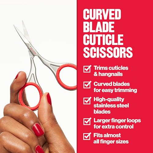 REVLON Curved Blade Cuticle Scissors, Stainless Steel - Image 3