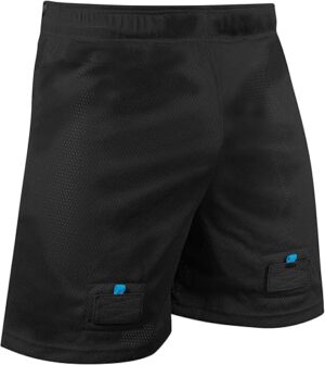 CHAMPRO Rink Textured Mesh Hockey Shorts, Black