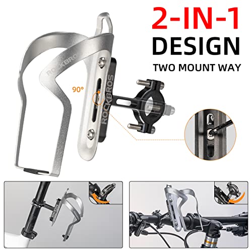 ROCKBROS Bike Cup Holder 2-In-1 Bottle Bracket - Image 2