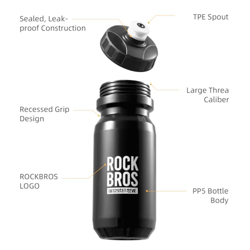 ROCKBROS Bike Water Bottle, 20oz BPA-Free - Image 3