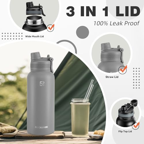 ROCKBROS Insulated Stainless Steel Water Bottle Flask - Image 5