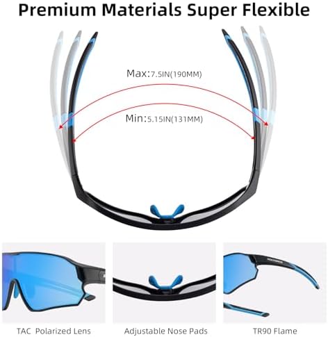 ROCKBROS Kids Polarized Cycling Sunglasses UV400 Protection - Image 4
