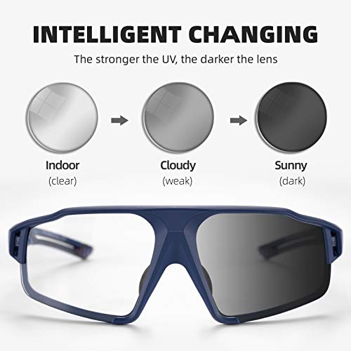 ROCKBROS Photochromic Cycling Glasses For Men - Image 3