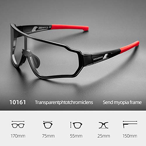 ROCKBROS Photochromic Cycling Sport Sunglasses UV Protection - Image 3