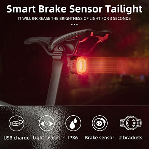 ROCKBROS Smart Bike Tail Light With Brake Sensing - Image 2