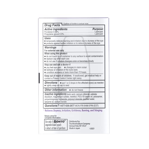Rohto Dry Aid Lubricant Eye Drops, Fast Relief - Image 2
