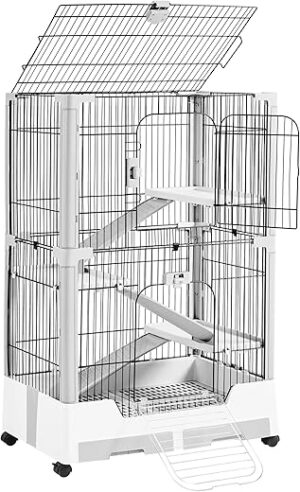 Yaheetech Rolling Small Animal Cage 4 Levels
