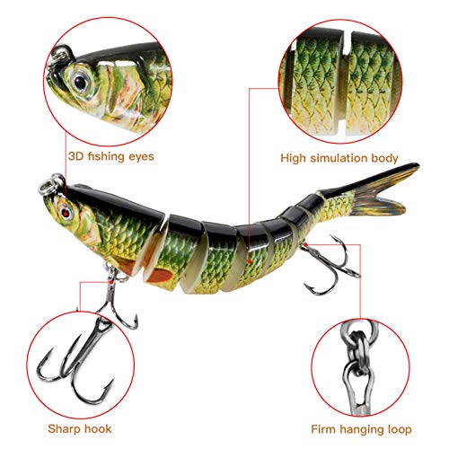 Rose Kuli Fishing Lures Bass Trout Swimbaits Kit - Image 3
