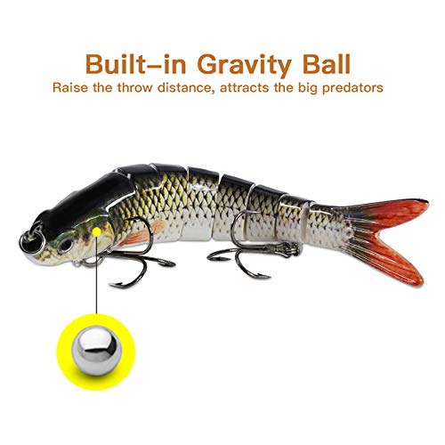 Rose Kuli Fishing Lures Bass Trout Swimbaits Kit - Image 4