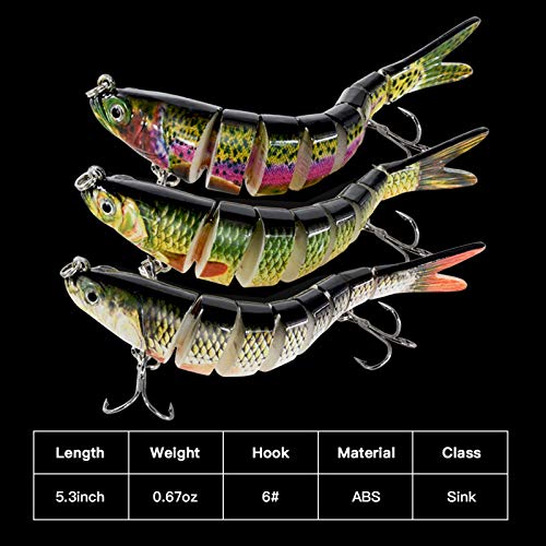 Rose Kuli Fishing Lures Bass Trout Swimbaits Kit - Image 5