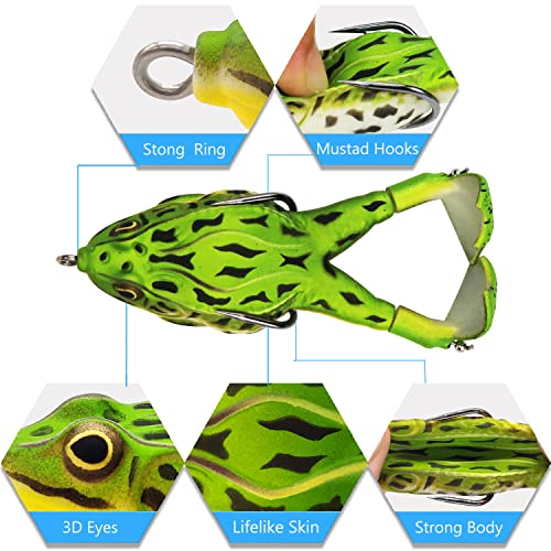ROSEUM PLAN Top Water Soft Frog Fishing Lures Kit - Image 3