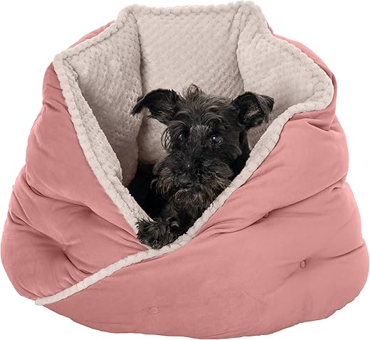 Furhaven Round Pet Bed For Cats & Dogs